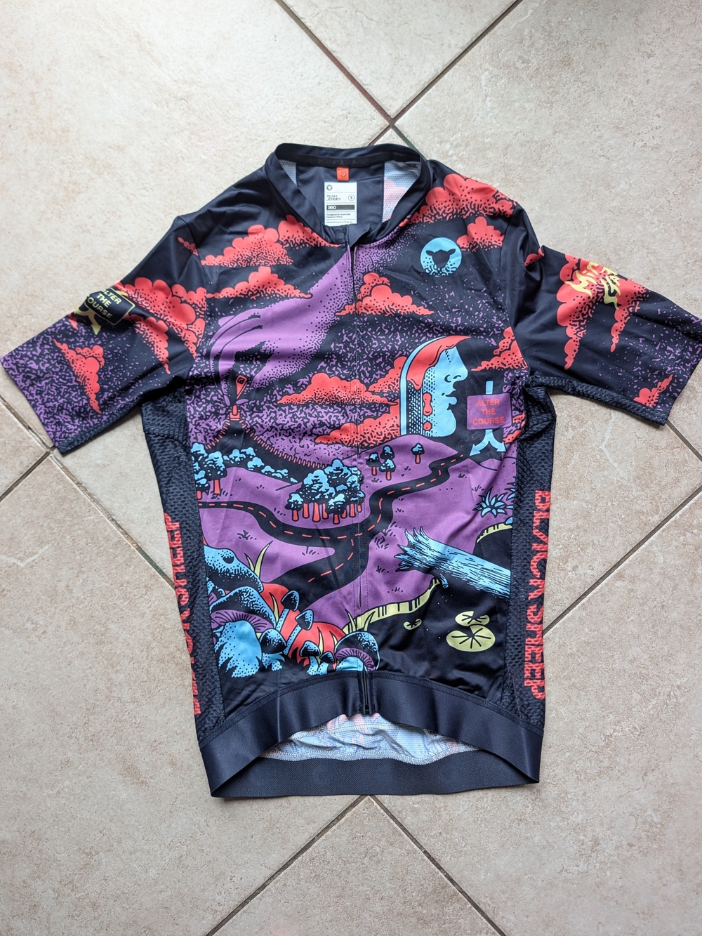 Black Sheep Cycling Women’s Graphic Cycling Jersey Size S - Picture 4 of 16